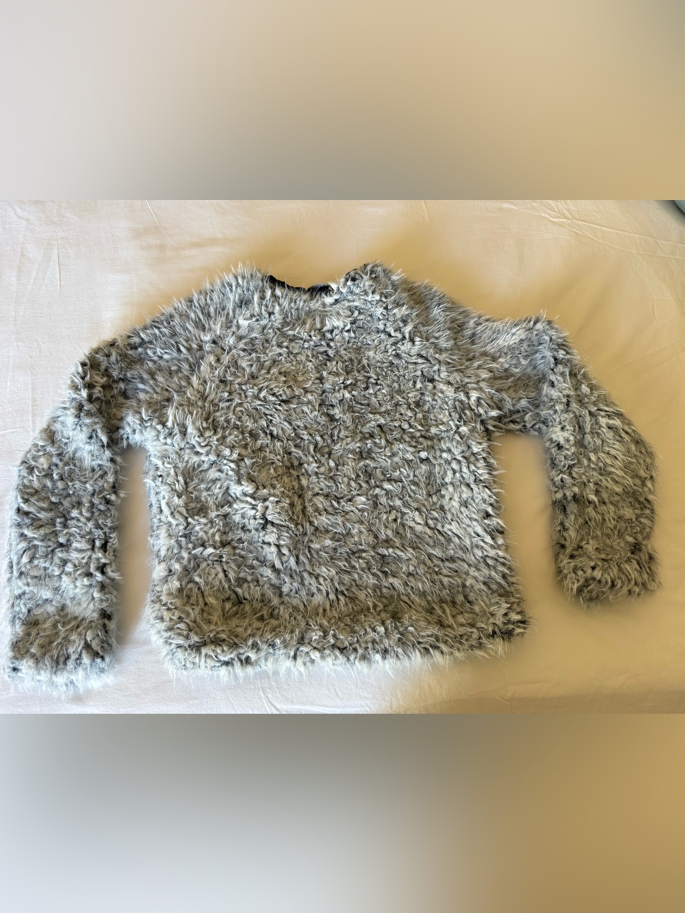Lightweight Grey Faux Fur jacket